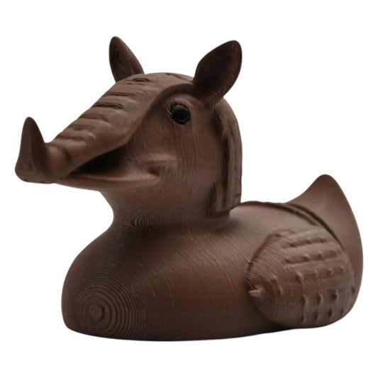 Wild Armadillo Duck Figurine – Funny Off-Road Rubber Duck Collectible for Duck Duck 4x4, Vehicle Ducks, Cruise Hiding Ducks – 3D Printed in Canada