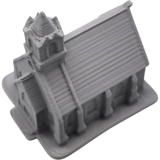 Church Miniature – Fantasy Cathedral Terrain for Tabletop RPGs, Dioramas & Medieval Displays – 3D Printed in Canada