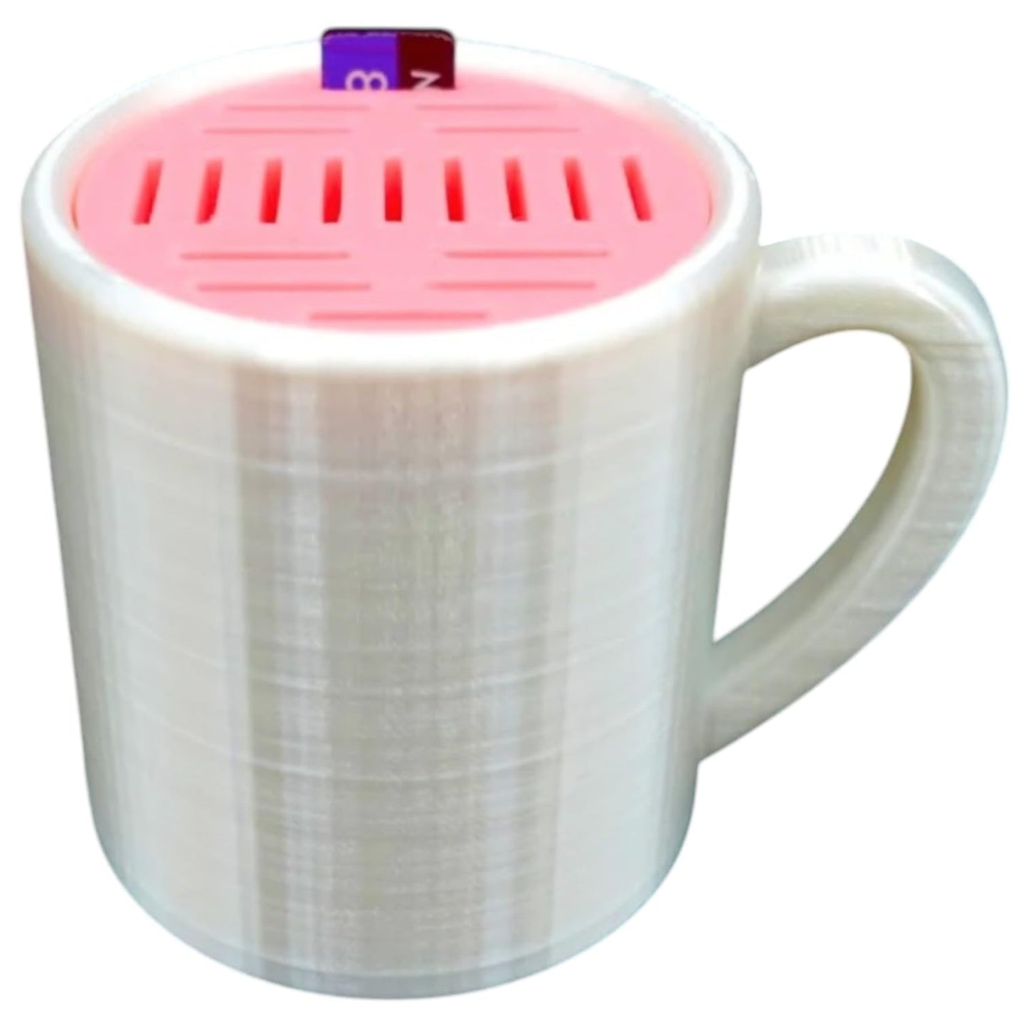 Micro SD Card Holder – Mini Coffee Mug Organizer for Creators, Gamers & Tech Lovers – Removable Insert for Desktop Storage – 3D Printed in Canada