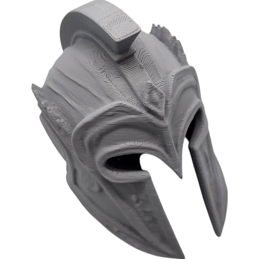 Ancient Warrior Helmet Miniature – Stylized Armor Helm Display for Tabletop Dioramas, Fantasy Terrain & Historical Collections – 3D Printed in Canada
