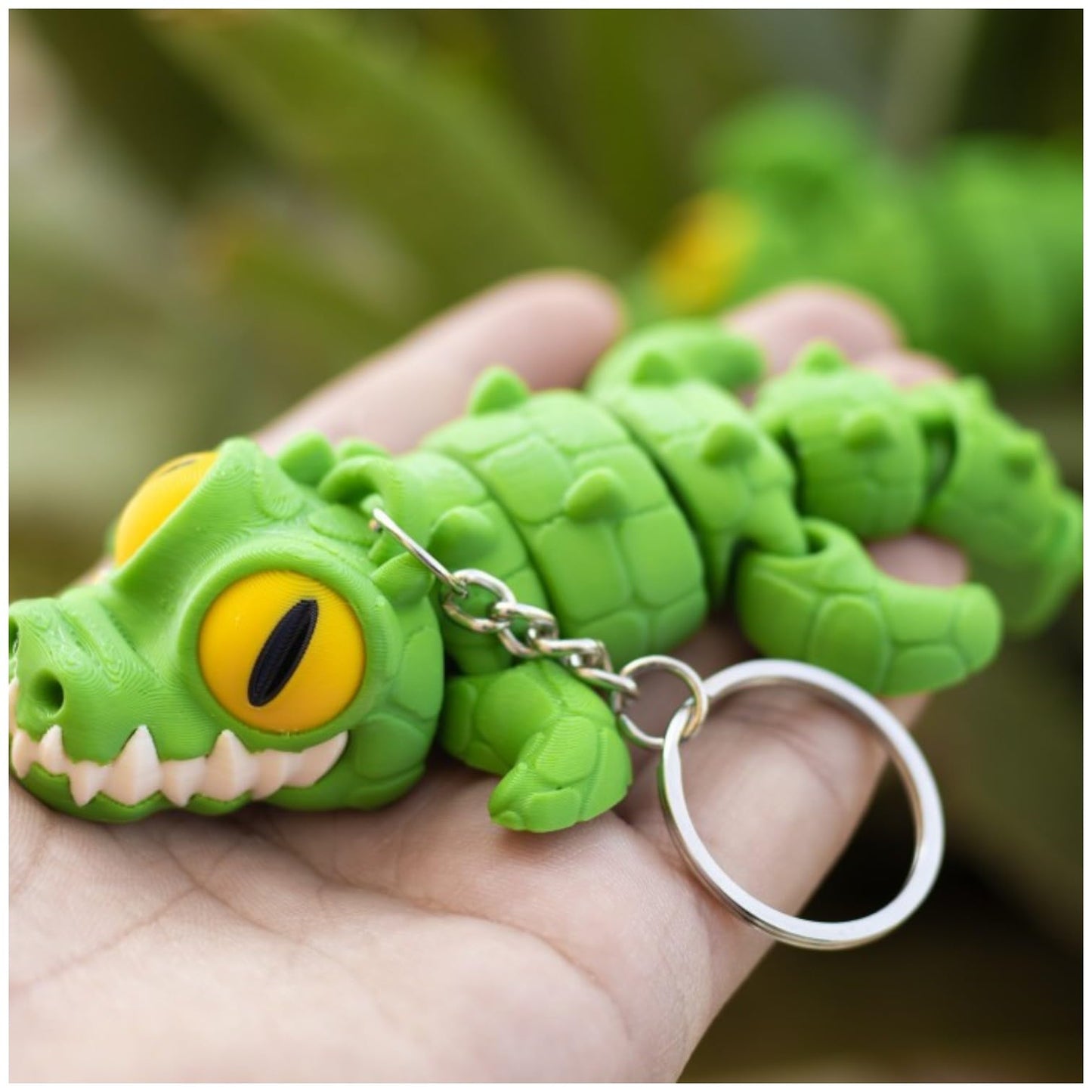 Crazy Crocodile Articulated Fidget Figure – Poseable Reptile Model for Desk Display, Sensory Play, or Stress Relief – Fun Gift for Teens & Adults – 3D Printed in Canada