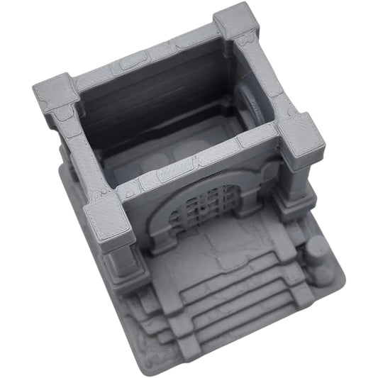 Locked Cell Miniature – Fantasy Dungeon Jail Terrain for Tabletop RPGs, Dioramas & Modular Battle Maps – 3D Printed in Canada