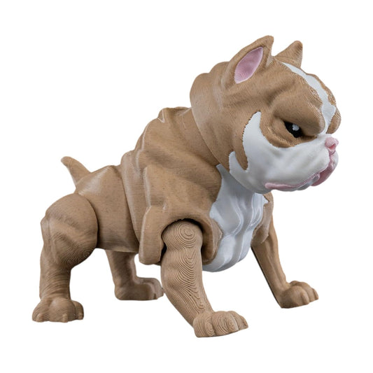 American Bully Figurine – Fierce Bulldog-Inspired Collectible Statue for Desk, Shelf or Gifting – 3D Printed in Canada
