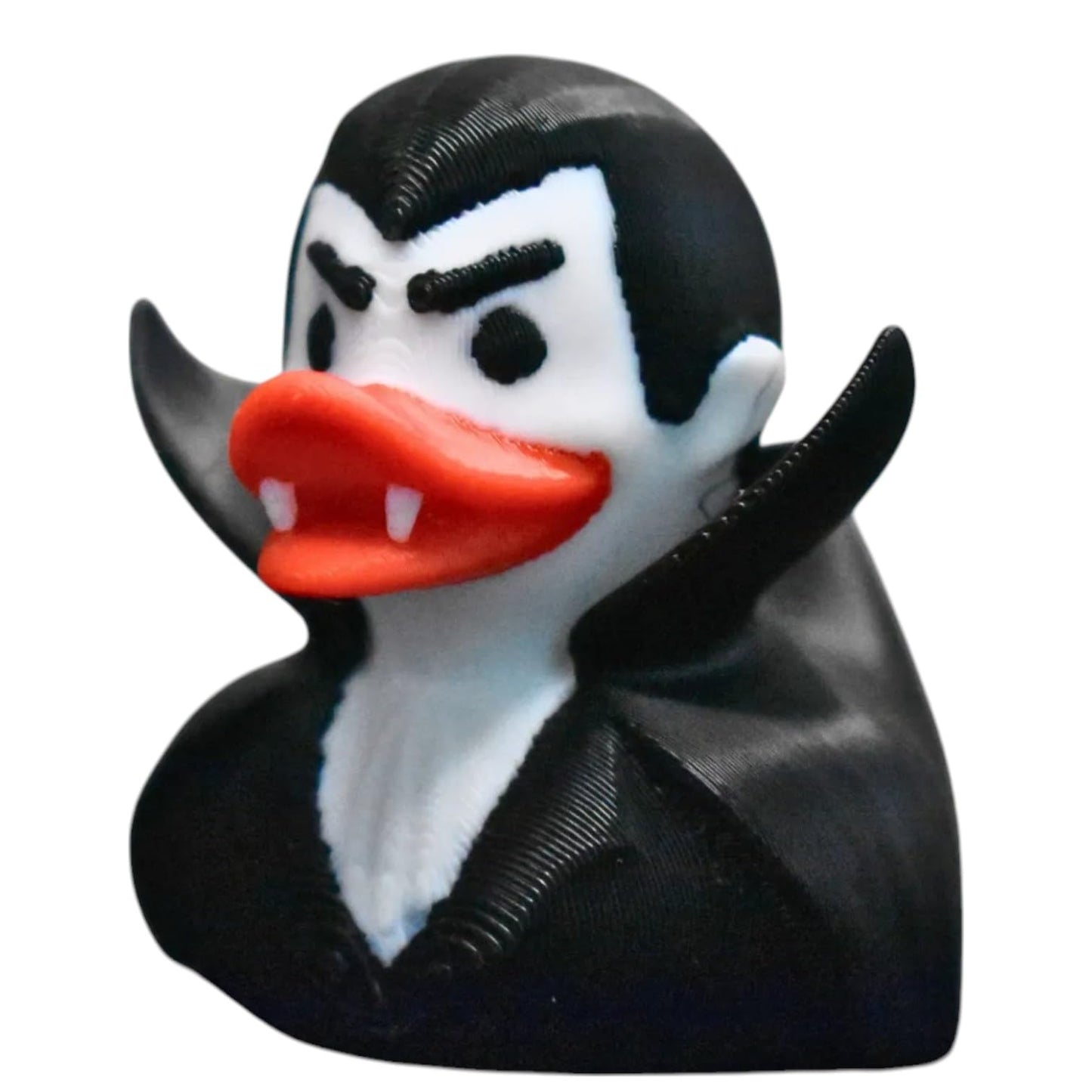 Vampire Duck Figurine – Spooky Car Dashboard & Desk Decor – Halloween Horror Collectible – 3D Printed in Canada