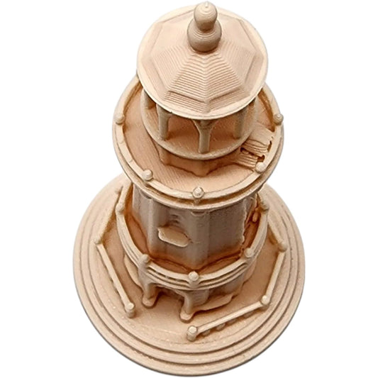 Ornate Lighthouse Miniature – Fantasy or Coastal Terrain Model for Tabletop RPG, Dioramas, or Display – Decorative Tower Prop – 3D Printed in Canada