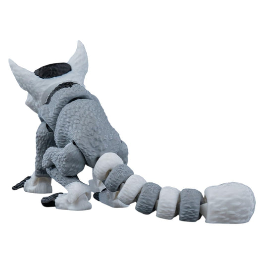 Bouncy Lemur Figurine with Articulated Tail and Realistic Detail – Jungle Animal Shelf Decor for Teens & Adults – 3D Printed in Canada