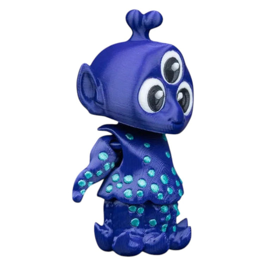 Wubwub The ST-Alien Mini Articulated Figurine – 5-Pack Space Oddities Collection Miniature for Desk Décor, Collectors & Fidget Use – 3D Printed in Canada