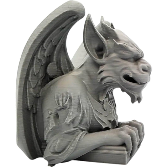 Elder Gargoyle Statue – Gothic Fantasy Decor for Desk, Shelf, or Altar | Unique Winged Creature Bust for RPG Games & Collectors – 3D Printed in Canada
