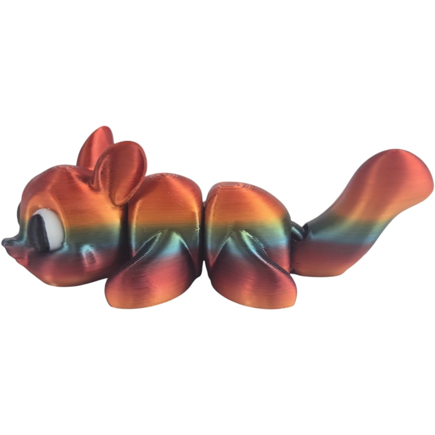 Articulated Squirrel Figurine – Cute Forest Animal Collectible with Poseable Tail – 3D Printed in Canada