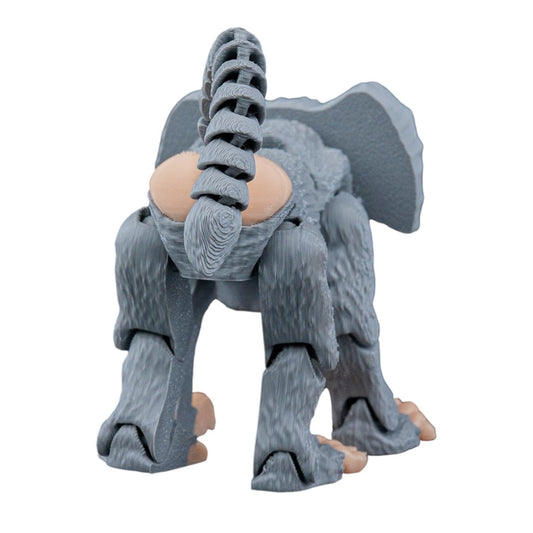 Cheeky Baboon Articulated Figurine – Funny Collectible Monkey Desk Toy for Adults & Teens – 3D Printed in Canada