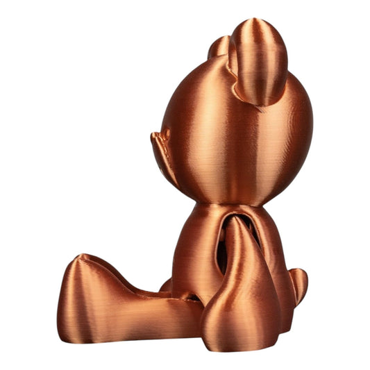 Teddy Tumbles Figurine – Articulated Bear Desk Fidget for Teens & Adults – Stress Relief & Collectible – 3D Printed in Canada