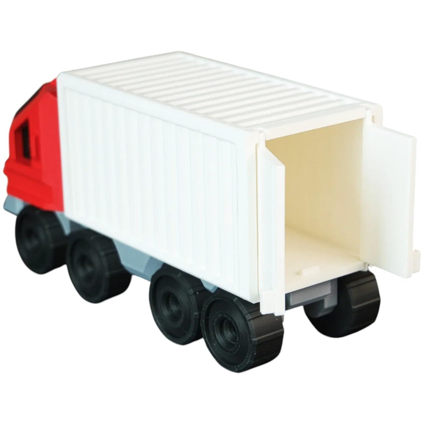 Container Hauler – 19-Part DIY Cargo Transport Truck Model Kit with Opening Doors & Snap-Fit Build – 3D Printed in Canada