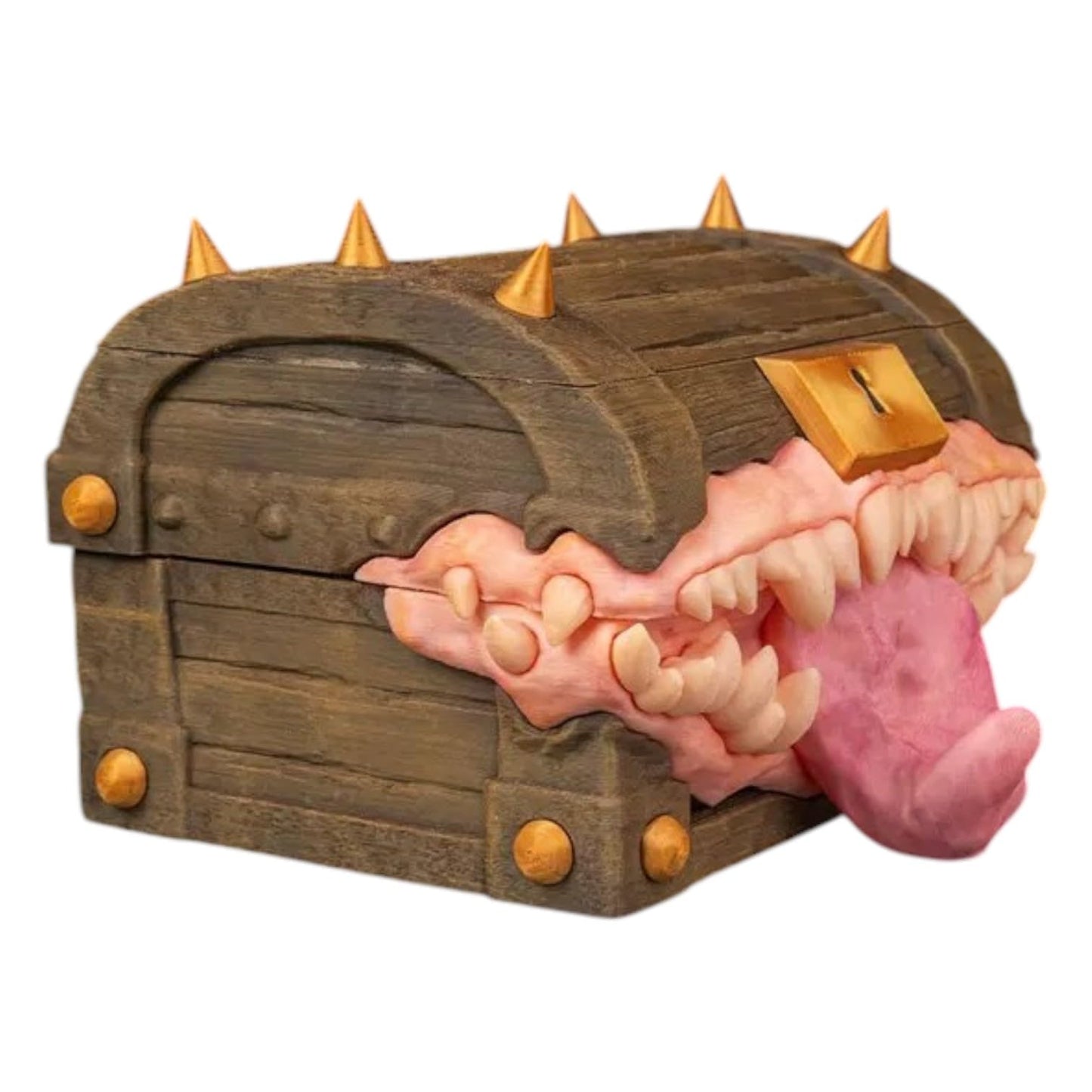 Greedy Chest Deck Box – Fantasy Monster Treasure Chest Trading Card Storage Case – Fits 100+ Cards – Durable & Decorative Card Holder for Collectible & Battle Decks – 3D Printed in Canada