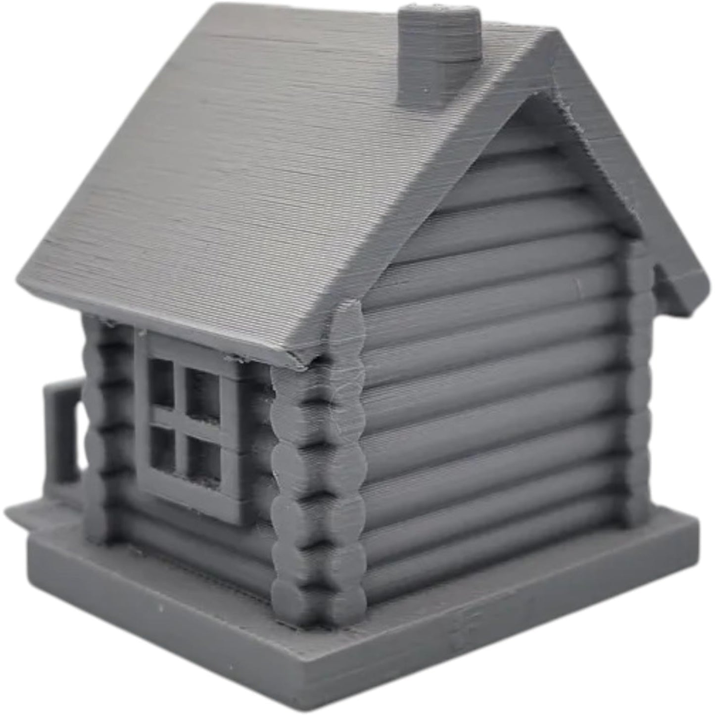 Log Cabin Miniature – Rustic Terrain Prop for Tabletop RPGs, Fantasy Dioramas & Village Displays – 3D Printed in Canada