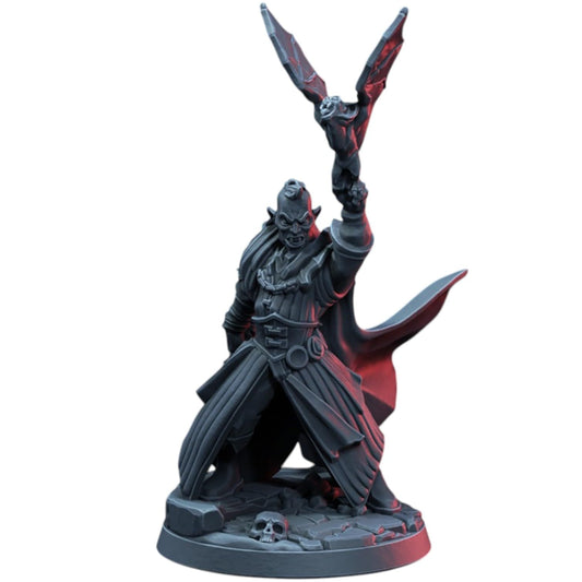 Vampire Male Fantasy Miniature Statue for Tabletop RPGs, Horror Dioramas & Collector Displays – 3D Printed in Canada
