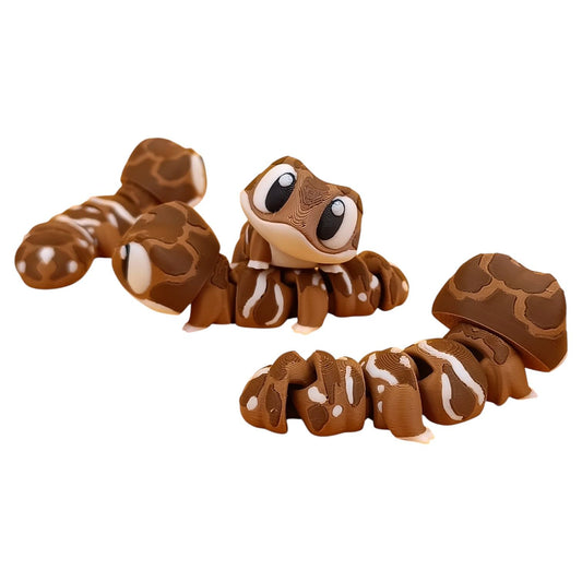 5-Pack Mini Gecko Figurines – Articulated Lizard Desk Pets, Collectible Pocket Reptiles, Fidget Toys for Teens & Adults – 2 Inch Poseable Animals – 3D Printed in Canada