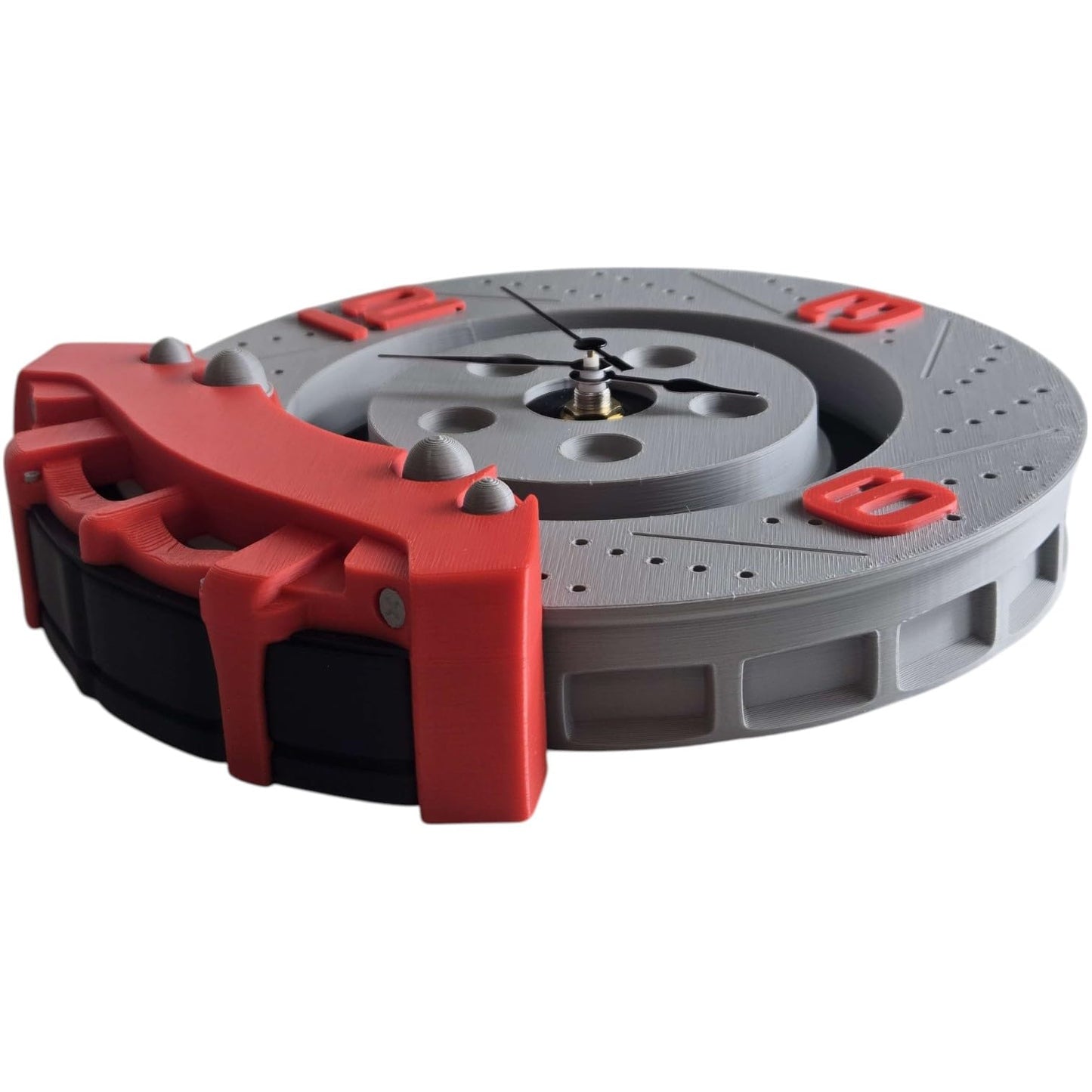 Brake Time! Wall Clock – Car Brake Rotor & Caliper Design – Automotive Decor for Garage, Office, or Man Cave – 3D Printed in Canada