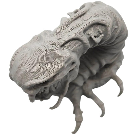 Corpse Maw Worm Miniature – Undead Horror Creature Terrain for Tabletop RPG Encounters, Boss Battles & Dioramas – 3D Printed in Canada