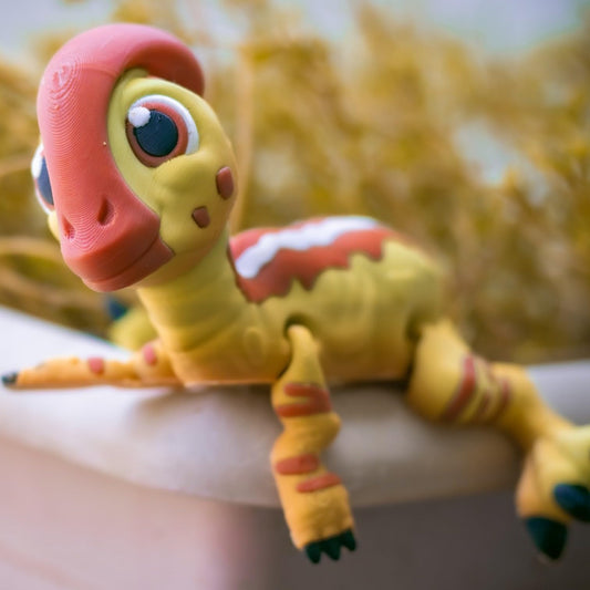 Adorable Articulated Parasaurolophus – Poseable Dinosaur Figurine with Movable Limbs for Teens & Adults – 3D Printed in Canada