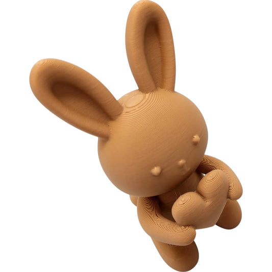 Bunny Holding Heart – Cute Minimalist Figurine for Valentine’s Day, Anniversaries & Gifts – 3D Printed in Canada