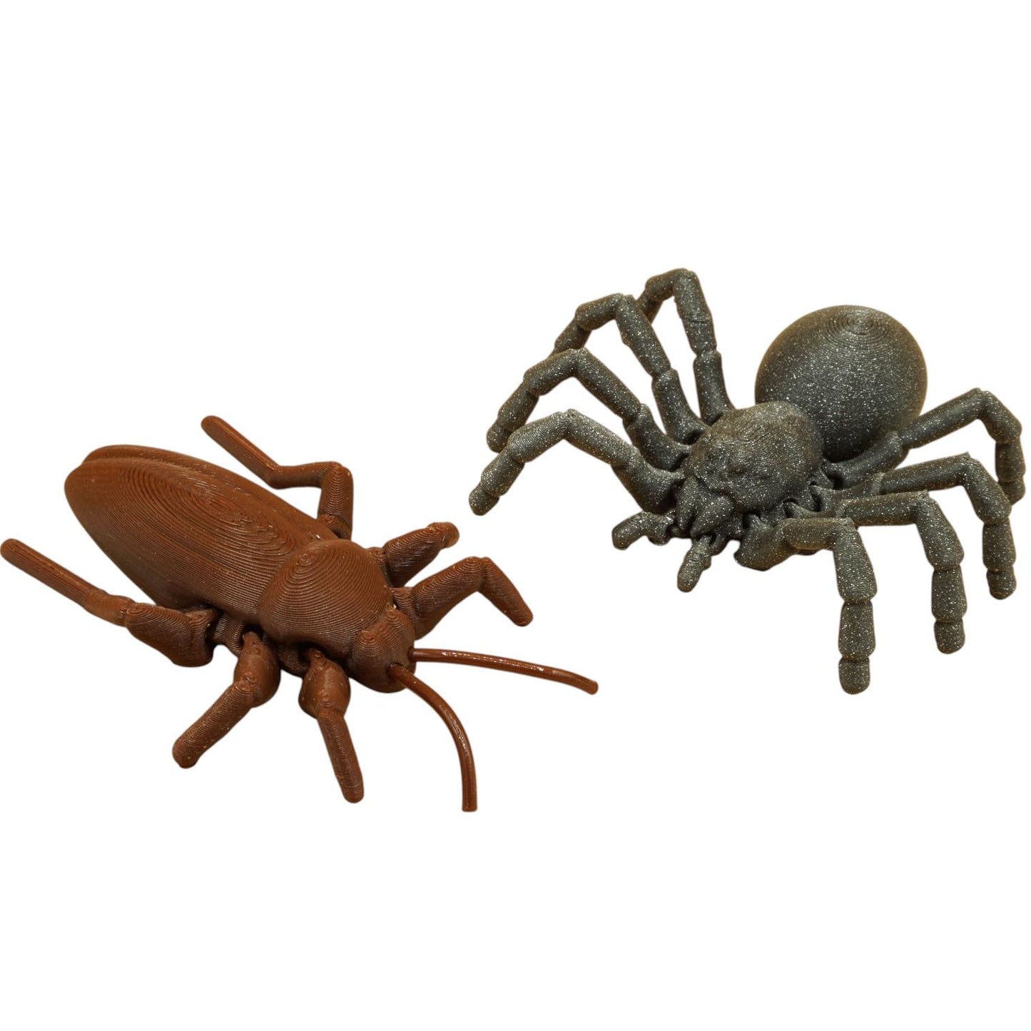 Creepy Crawly Prank Set – Realistic Spider & Cockroach Duo for April Fools, Gag Gifts & Desk Scares – 3D Printed in Canada
