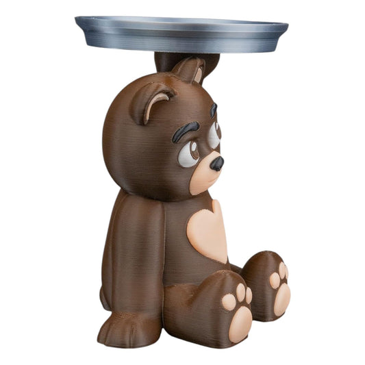 Teddy’s Treats – Cute Bear Candy Dish Holder Tray for Desk – Kitchen or Entryway – Decorative Figurine – 3D Printed in Canada