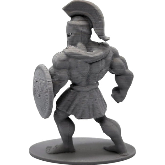 Muscular Warrior Fighter Miniature – Shielded Ancient Soldier for Tabletop RPGs, Dioramas & Fantasy Displays – 3D Printed in Canada