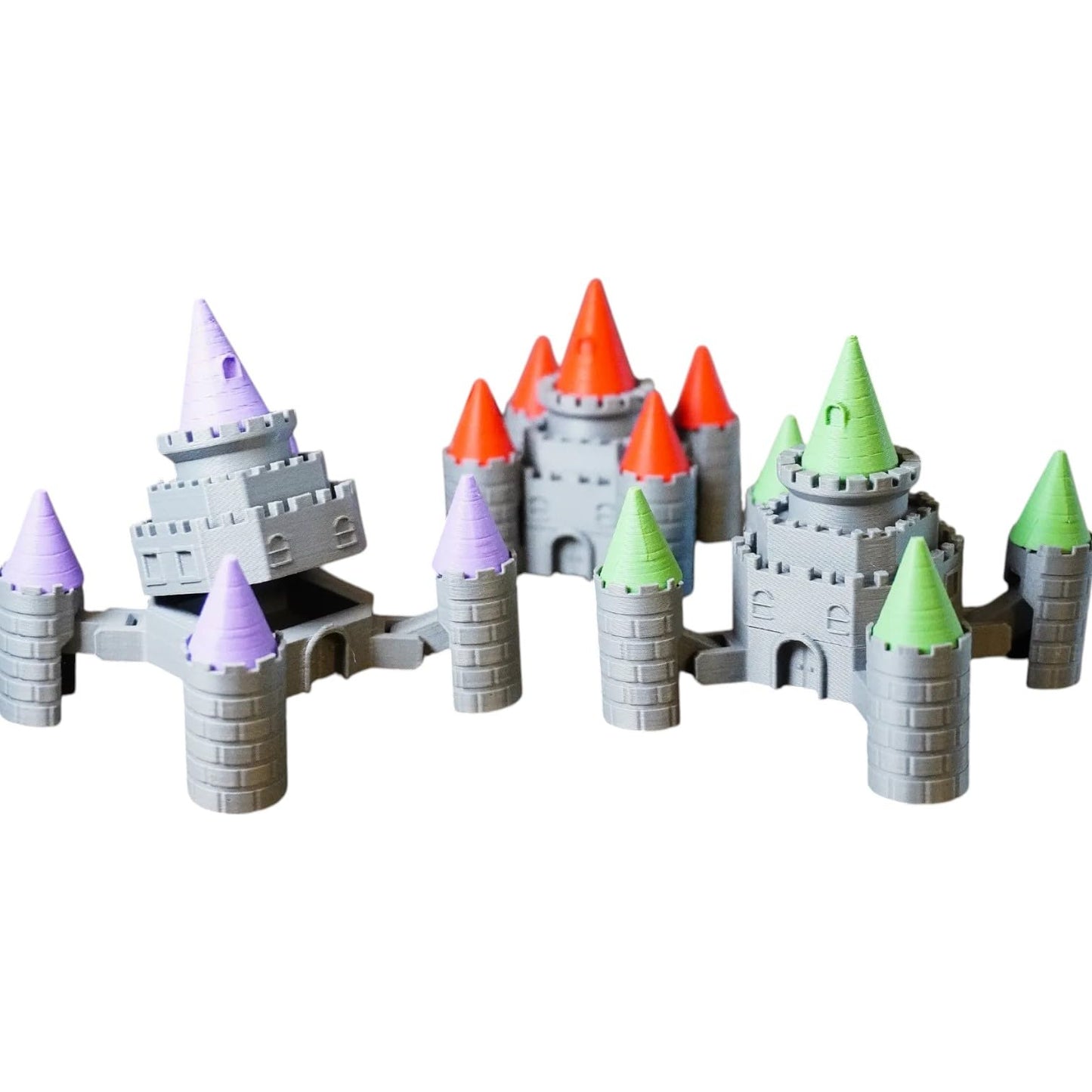Walking Castle Fantasy Model Kit – Articulated 3D Printed Fortress with Tower Details – Posable Display Piece for RPG Fans & Collectors – 3D Printed in Canada