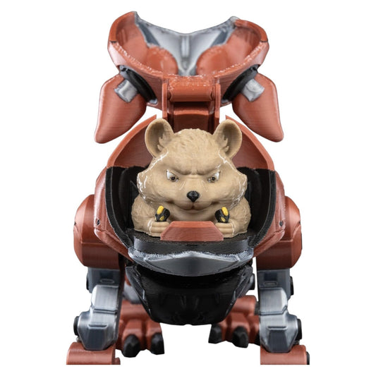 Dogobot Mecha Figurine with Hidden Pilot – Robotic Desk Fidget for Teens & Adults – Stress Relief & Collectible – 3D Printed in Canada