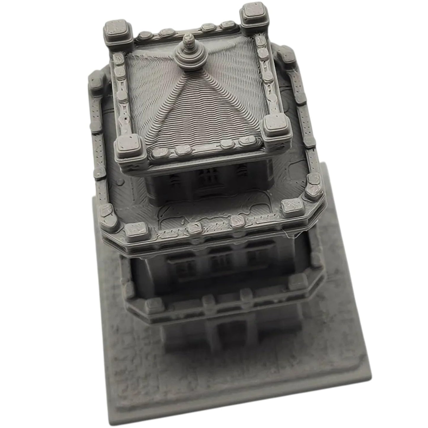 Stone Fortress Miniature – Multi-Level Fantasy Tower Terrain for Tabletop Gaming, Dioramas & Wargame Scenery – 3D Printed in Canada
