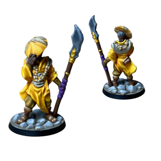 Monk Male Miniature for Fantasy RPGs – Staff-Wielding Martial Artist Figurine for Painting & Collecting – 3D Printed in Canada