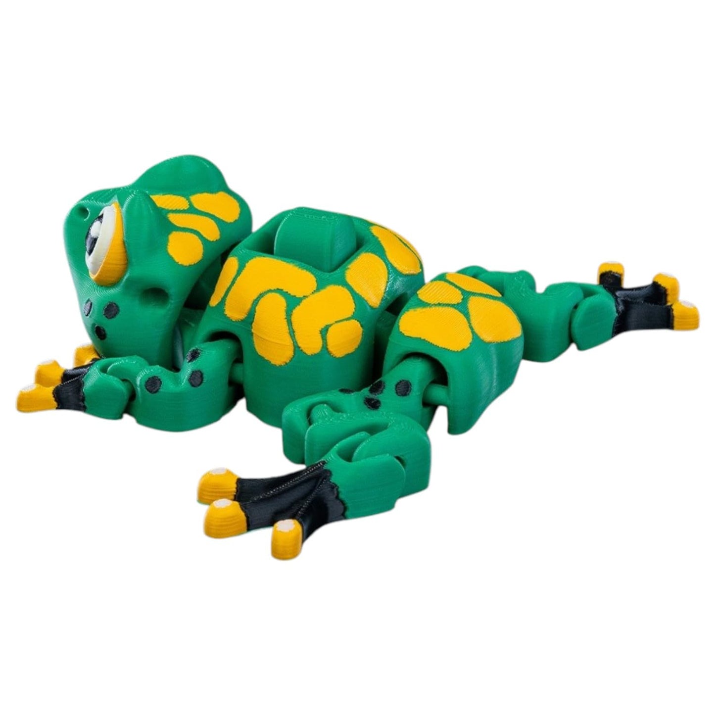 Articulated Frog Fidget Figurine – Poseable Press The Toad Toy for Stress Relief, ADHD Focus, and Desk Play – 3D Printed in Canada