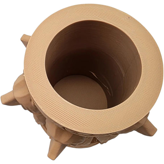 Wood Carved-Style Bear Vase or Pen Holder – 3D Printed Rustic Wildlife Container for Desk, Office, or Nature-Inspired Decor – 3D Printed in Canada