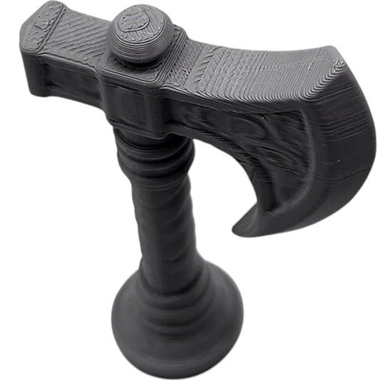 Miniature Axe Prop – Fantasy Battle Axe for Dioramas, RPG Displays & Tabletop Terrain – Paintable Weapon Model – 3D Printed in Canada