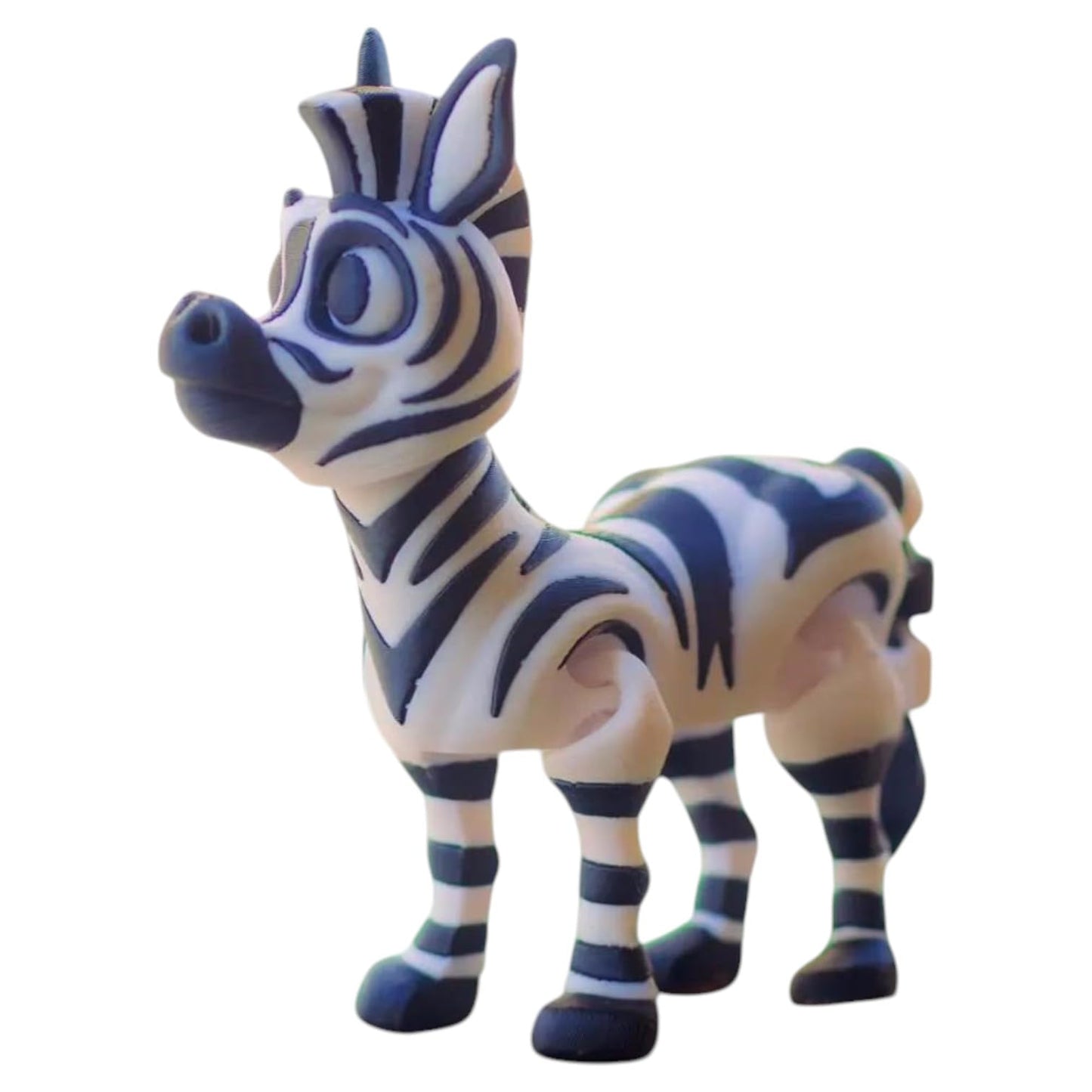 Articulated Zebra Figurine – Safari Desk Fidget for Teens & Adults – Stress Relief & Collectible – 3D Printed in Canada