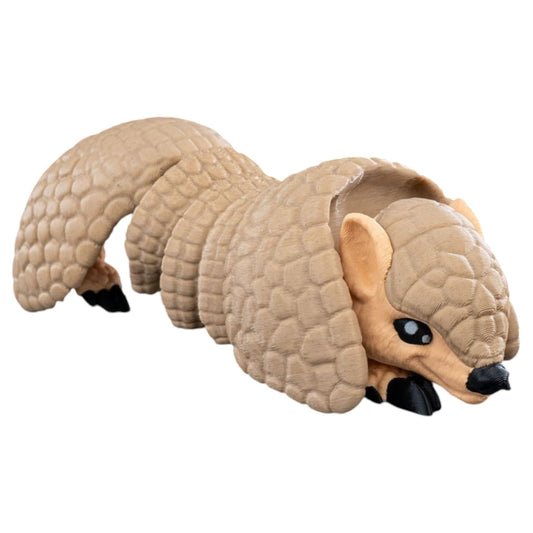 Articulated Armadillo Fidget Figurine – Cute Foldable Desk Pet for Stress Relief, Collectible Home Décor & Wildlife Lovers – 3D Printed in Canada