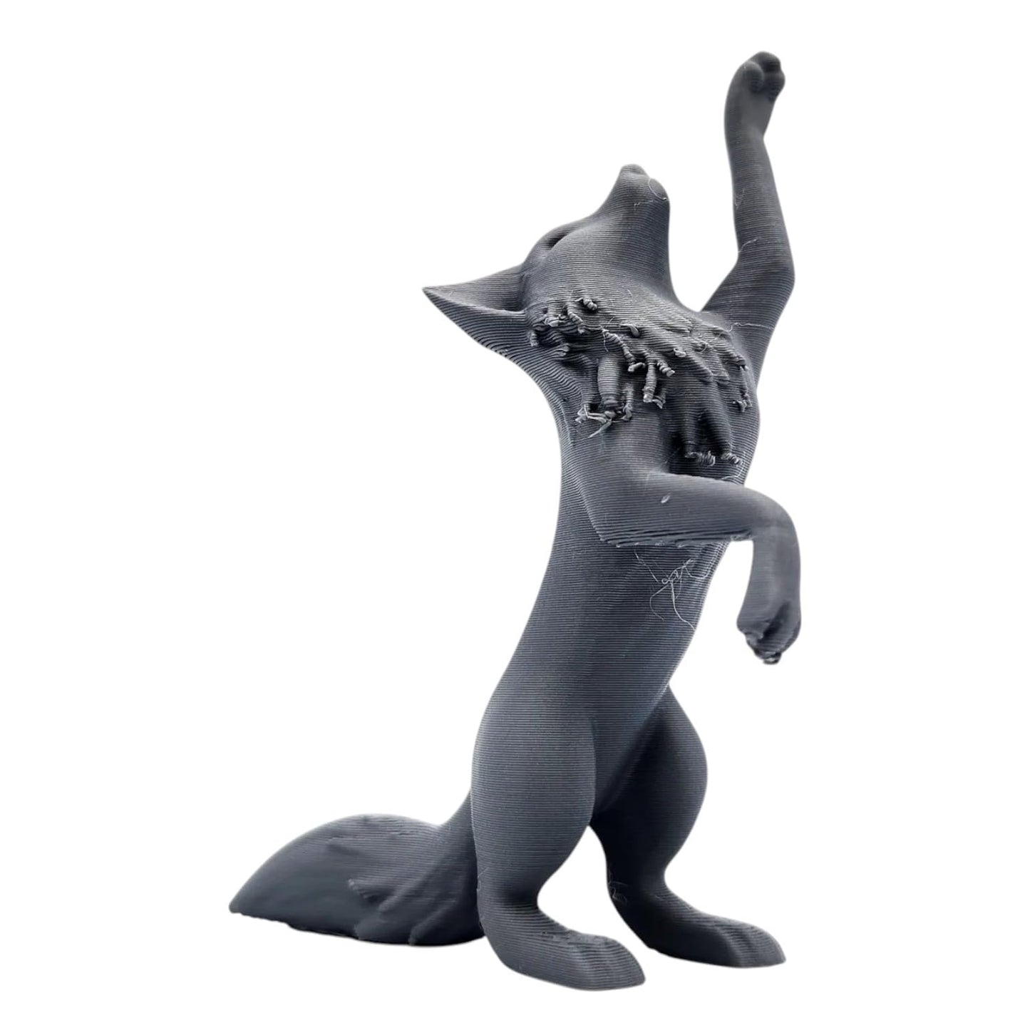 Fox Reaching for The Stars Figurine – Elegant 3D Printed Fox Statue for Desk, Shelf, or Gift Décor – 3D Printed in Canada