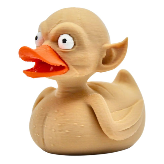 Twisted Goblin Duck Figurine – Funny Fantasy Rubber Duck Collectible, Wide-Eyed Goblin Monster for Desk, Shelf, Ducks for Jeeps, Gag Gift Sculpture – 3D Printed in Canada