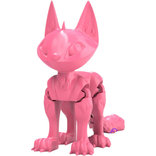 Articulated Cat Figurine – Print-in-Place Posable Kitty for Desk Display, Fidgeting & Custom Painting – 3D Printed in Canada
