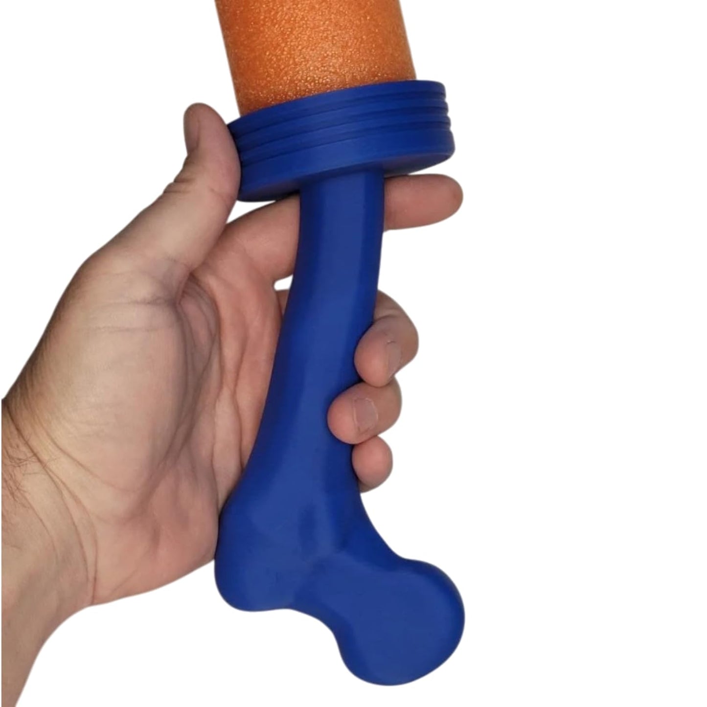 Bone Sword Pool Noodle Handle – Caveman-Style Foam Blade Hilt for LARP, Cosplay & Prehistoric-Themed Battles – 3D Printed in Canada