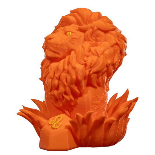 Leo Zodiac Lion Figurine – Astrology-Themed Decorative Sculpture for Home or Office – Horoscope Collectible for Leo Sun Sign Enthusiasts – 3D Printed in Canada