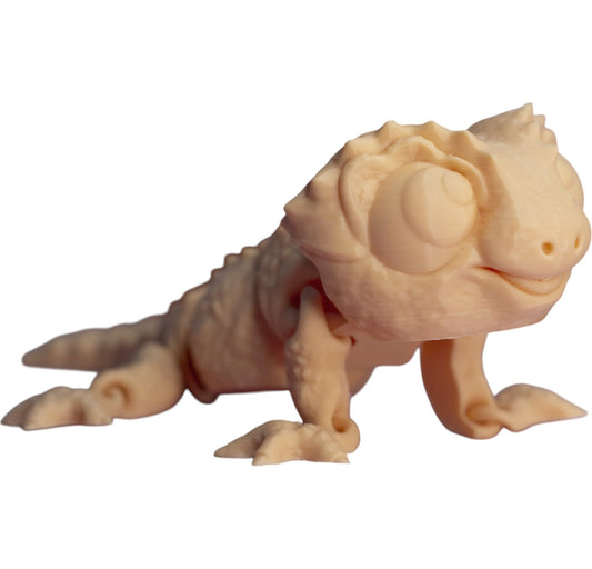 Articulated Baby Gecko Figurine – Paintable Poseable Lizard Sculpture for DIY Crafts & Display – 3D Printed in Canada