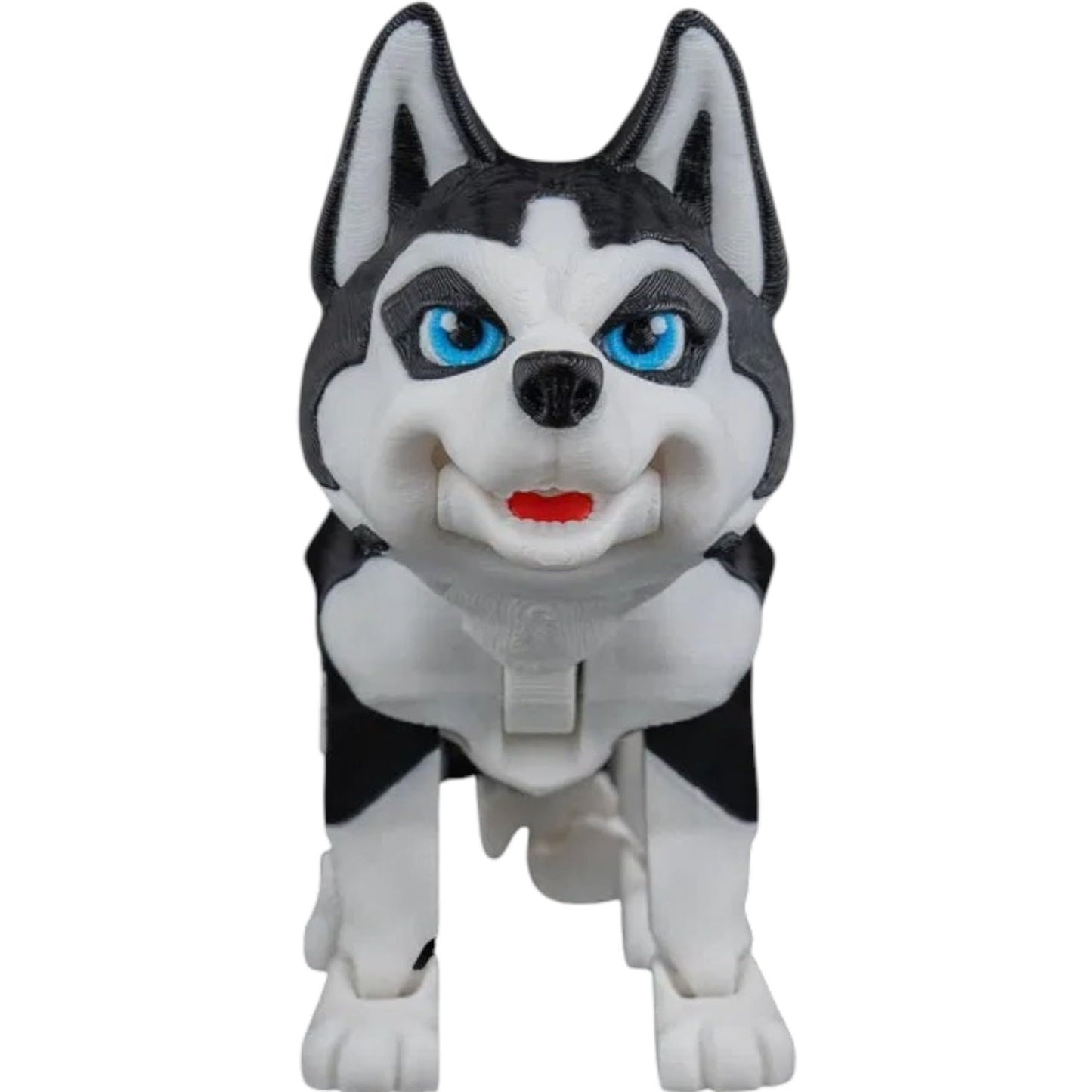 Maya The Husky – Articulated 3D Printed Husky Dog Figure for Desk, Display, or Fidget Play – Realistic Cute Wolf Pup Style for Teens & Adults – 3D Printed in Canada