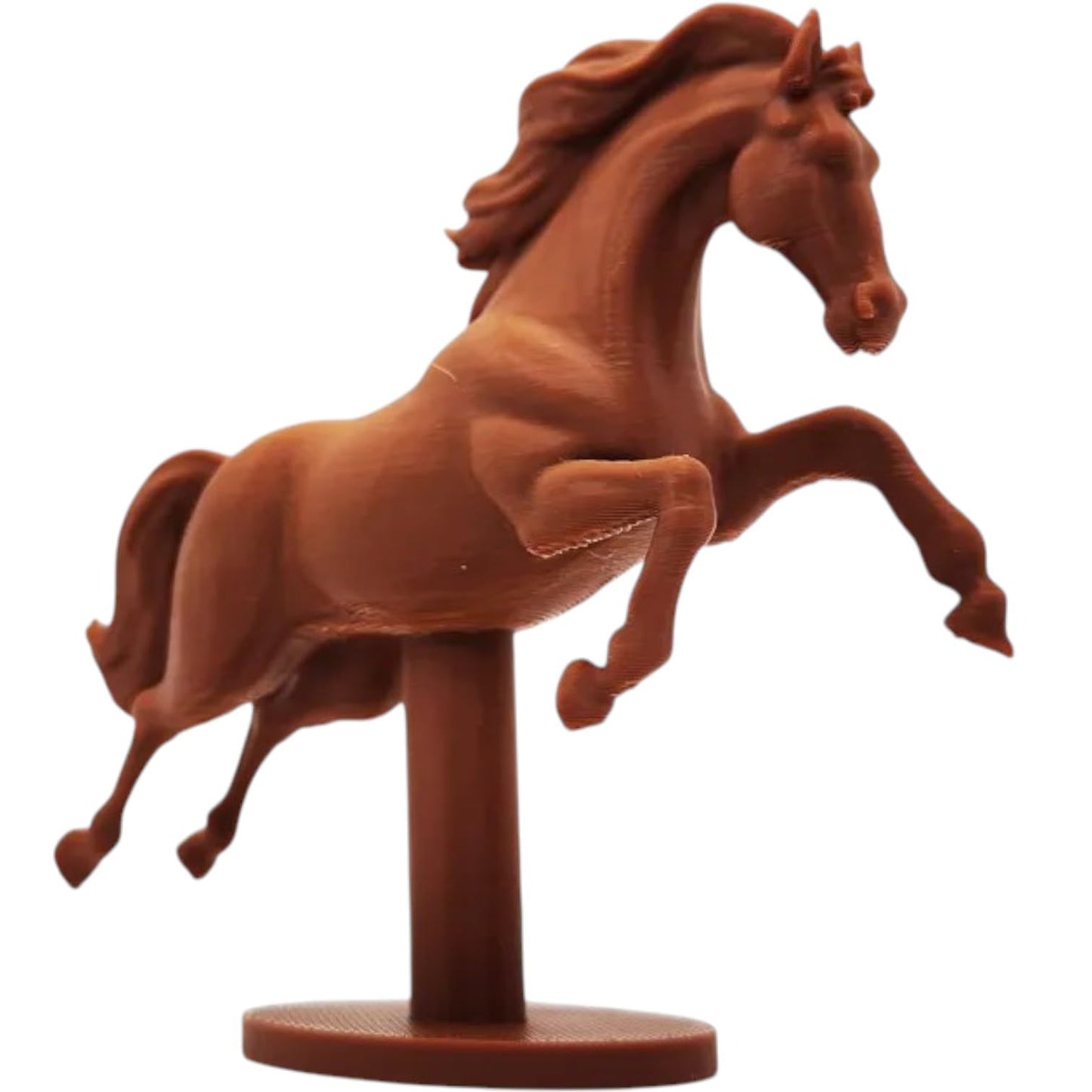 Leaping Horse Figurine – Elegant Jumping Horse Statue with Display Stand for Equestrian Décor & Animal Lovers – 3D Printed in Canada