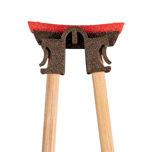 Torii Gate Chopstick Helper – Japanese Temple-Inspired Reusable Trainer for Kids & Adults – 3D Printed in Canada