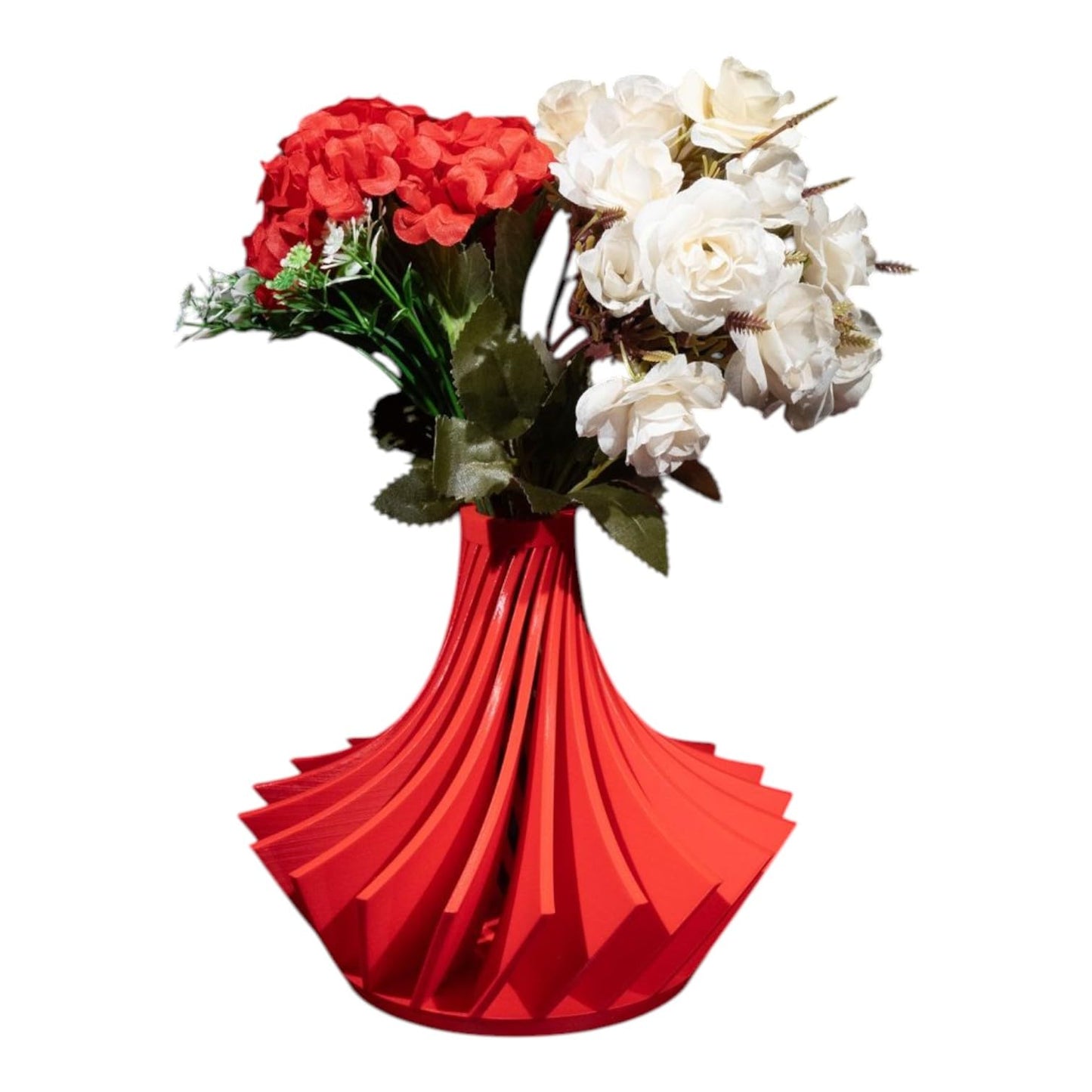 Karioshort Vase – Modern 3D Printed Decorative Flower Holder for Home or Office – Twisted Spiral Design – 3D Printed in Canada