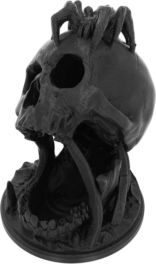 Desert's Kiss Skull Dice Tower – Gothic DnD Dice Roller for RPG, Dungeons and Dragons Accessory, Tabletop Gaming Decor, 6.5" Fantasy Skull – 3D Printed in Canada
