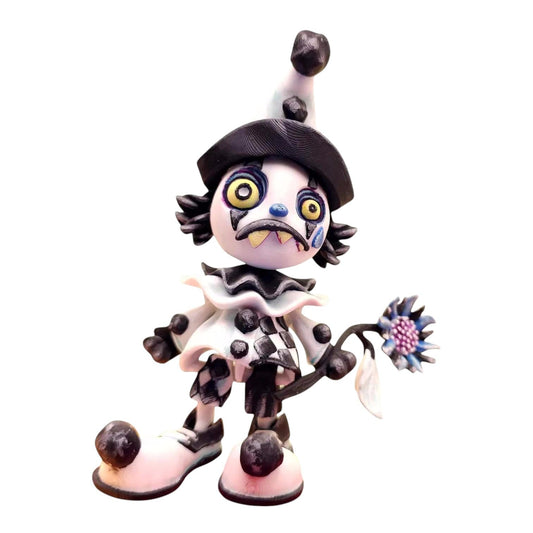 Articulated Sad Clown Figurine – Gothic Desk Fidget for Teens & Adults – Stress Relief & Collectible – 3D Printed in Canada