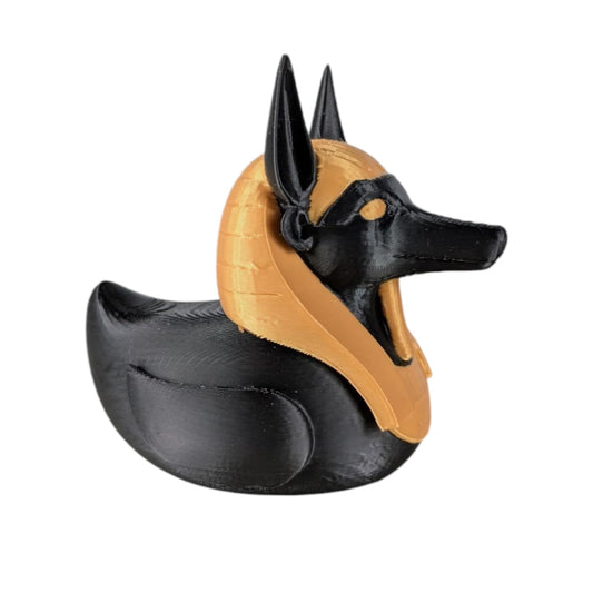 Anubis Duck Figurine - Egyptian Mythology Jackal God Duck for Jeep Ducking, Cruise Ship Hiding - Gothic Decor - Unique Gifts - Desk Toy for Duck Collectors – 3D Printed in Canada
