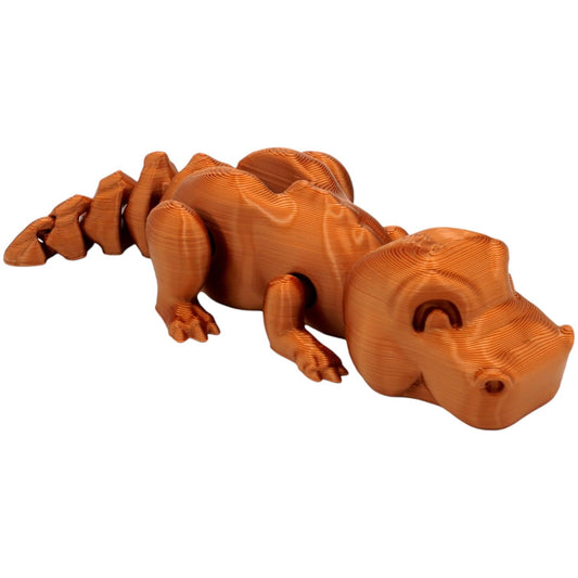 Ar-T-Rex Dinosaur Figure – Cute Posable T-Rex Collectible for Desk Display, Fidgeting & DIY Painting – 3D Printed in Canada